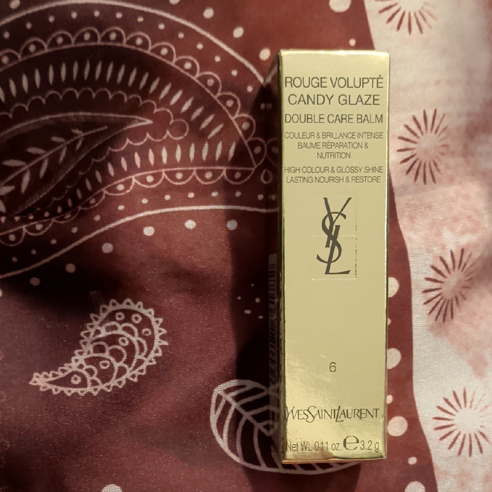 Yves Saint Laurent Rouge Volupté Candy Glaze Balm in Gold